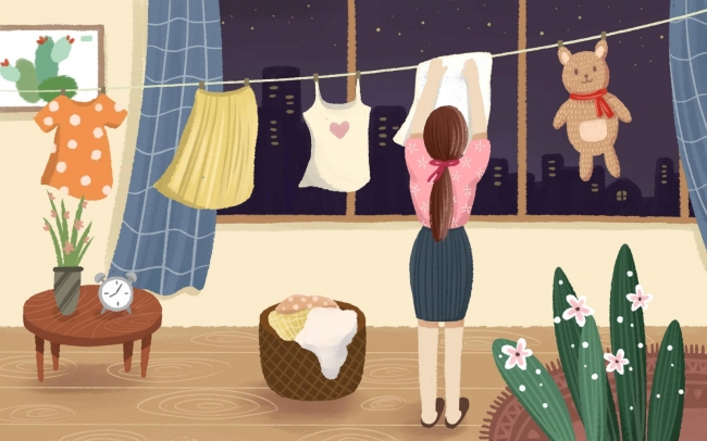 攝圖網_401159421_banner_五一在家洗衣服（企業商用）